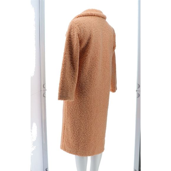 G Giuliana Black Label Long Sherpa Coat Soft Maple 7666089 - Picture 4 of 8